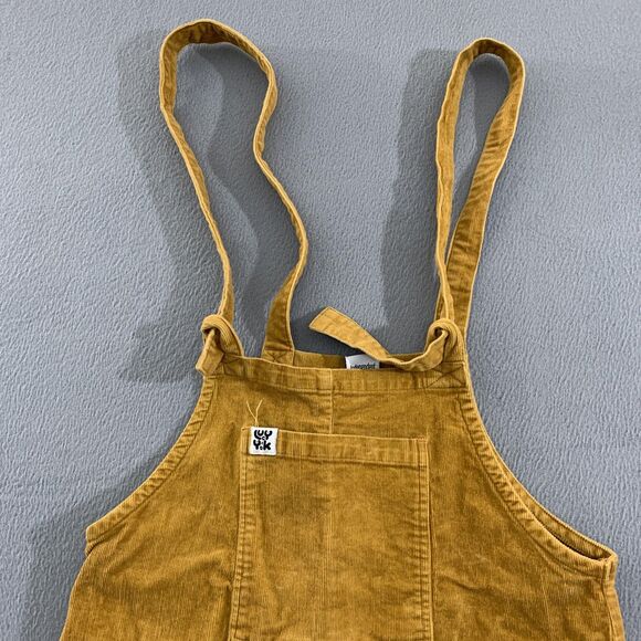 Lucy & Yak Corduroy Overalls Womens Small S32 Yellow Organic Cotton Relaxed Fit - Picture 2 of 13